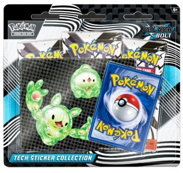 Black Bolt Tech Sticker - 3 Pack Blister